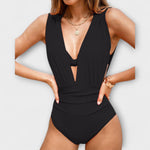 Kristijana - Modelirajući Kupaći Kostim s Dubokim Izrezom i Reguliranim Naramenicama Maja Zagreb