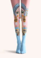 Viken Plan Fun Art Plave Muse Tajice Čarape Pantyhose