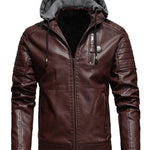 Matej – Kožna jakna s kapuljačom i podstavom Maja Zagreb