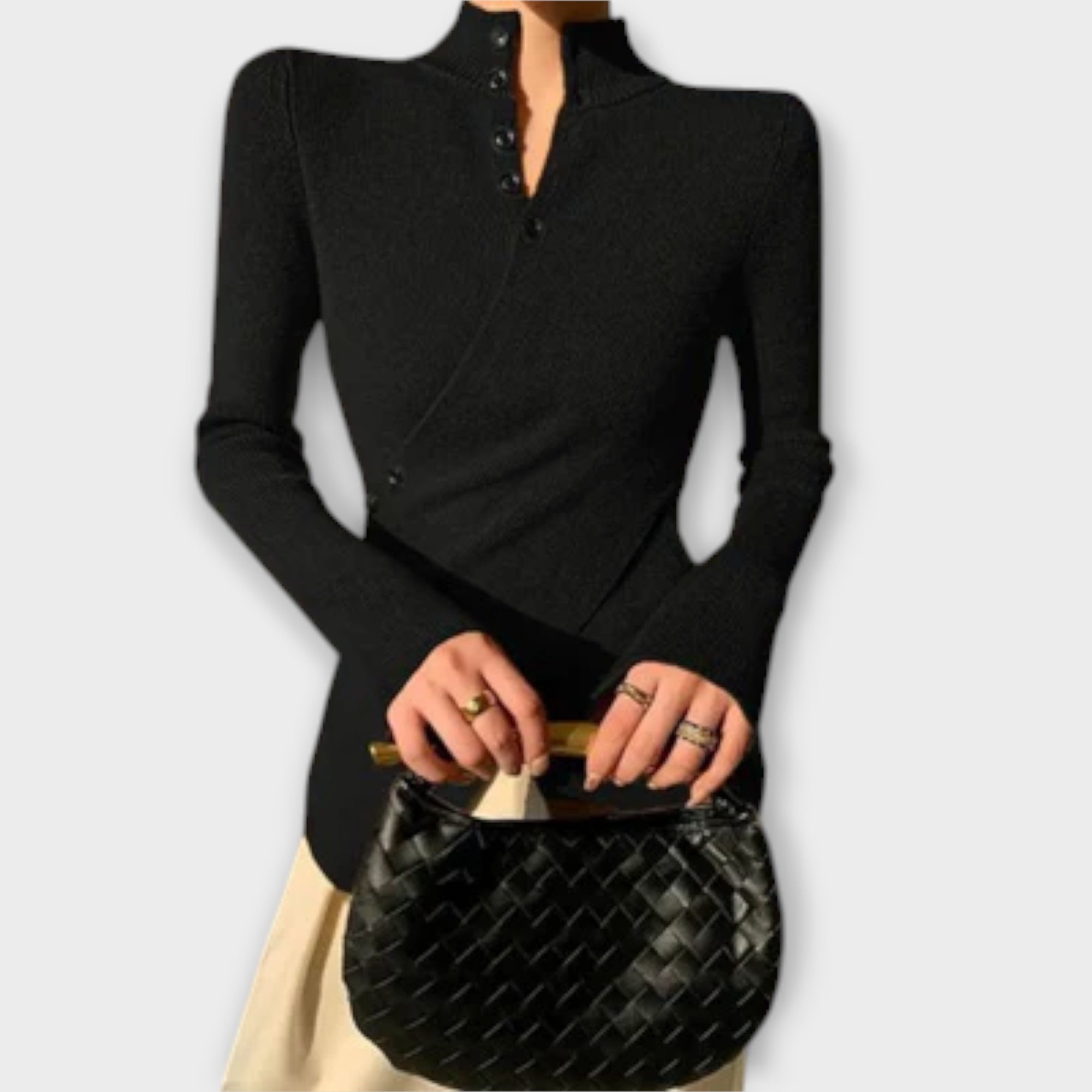 Michiko – Elegantna Slim Fit Pletena Majica Maja Zagreb