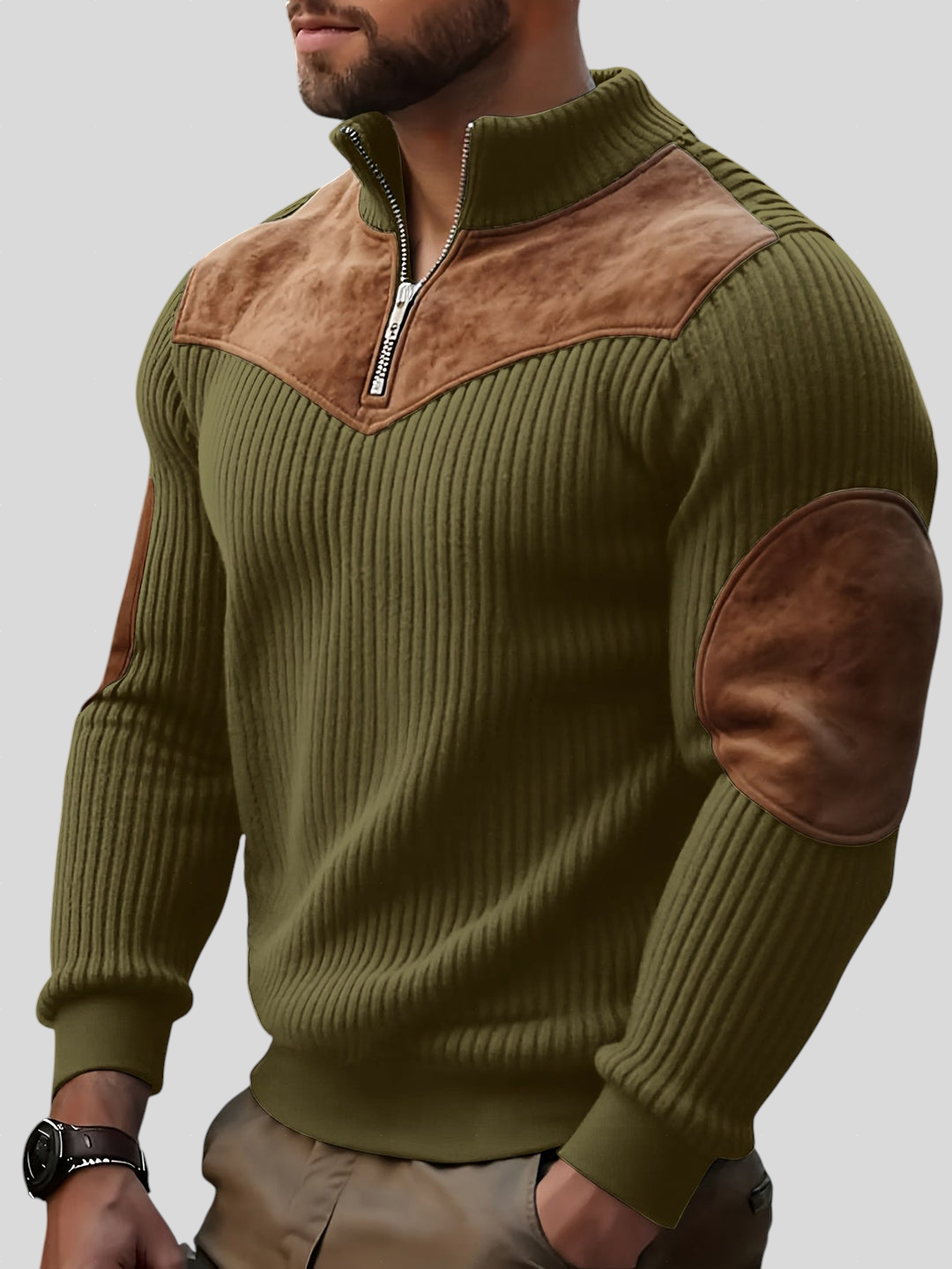 Kortez – Ležerni Pleteni Pulover s Poluzipom Maja Zagreb