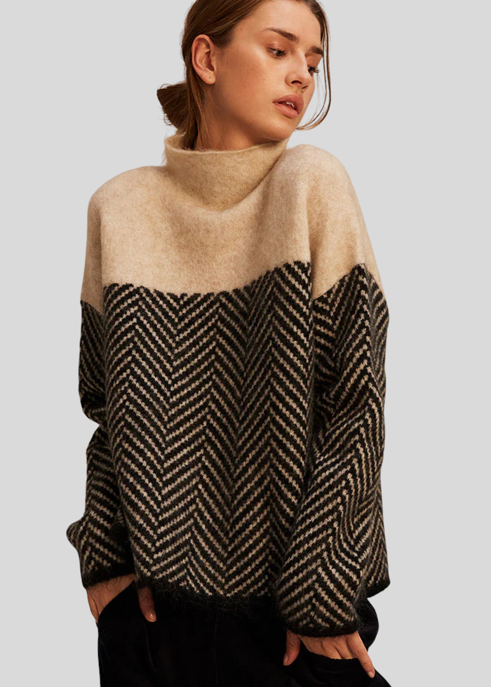 Elodie - Pamučni Pulover S Visokim Ovratnikom Maja Zagreb