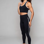 Stride Piped Tajice Visokog Struka Crna / Bijela Maja Zagreb