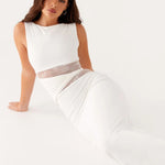 Leni - Lepršava Duga Haljina S Suptilnim Izrezima I Vezicama Maja Zagreb