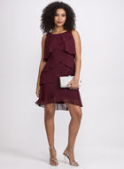 Haljina od čipke s naborima