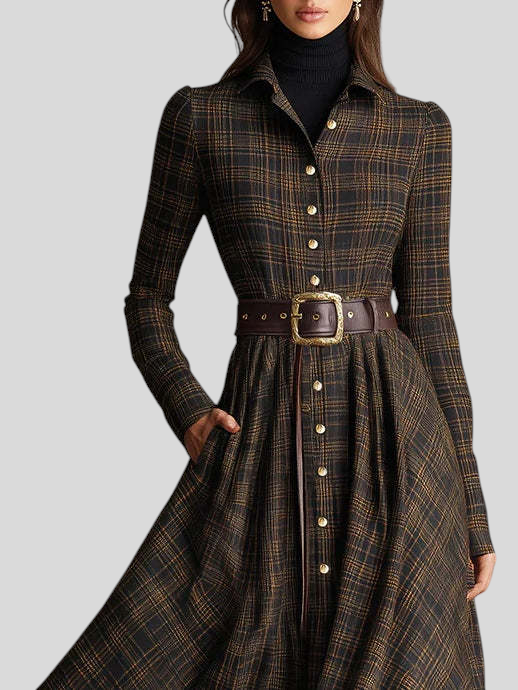 Sarah - Vintage Inspirirana Maxi Haljina S Remenom Maja Zagreb