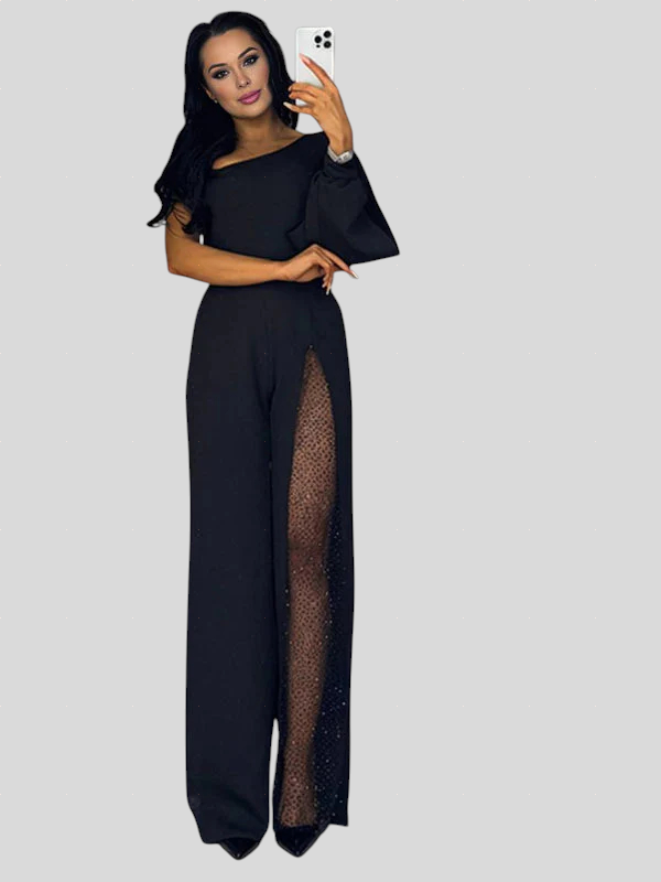 Artemis - Elegantni Jednodijelni Kombinezon Na Jedno Rame Sa Sjajnim Detaljem Maja Zagreb