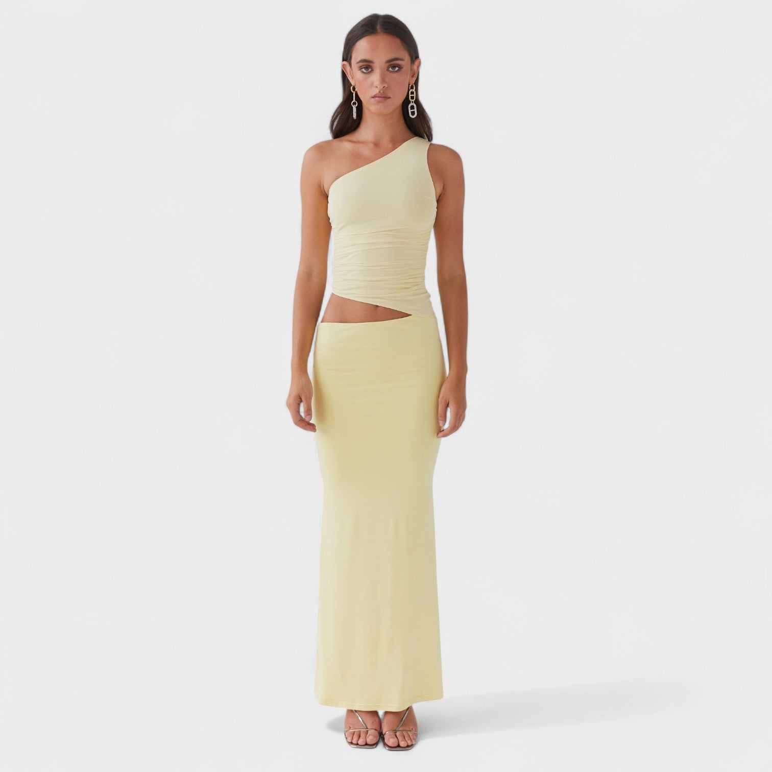 Seranella - Maksimalna asimetrična haljina s izrezom Maja Zagreb