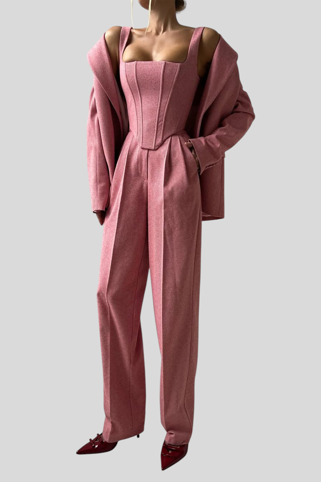 Dolce - Trodijelni Set S Dvorednim Blazerom Maja Zagreb