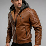 Matej – Kožna jakna s kapuljačom i podstavom Maja Zagreb