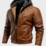 Matej – Kožna jakna s kapuljačom i podstavom Maja Zagreb