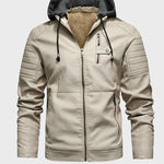 Matej – Kožna jakna s kapuljačom i podstavom Maja Zagreb