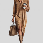 Giulia - Udobna Baršunasta Midi Haljina Maja Zagreb