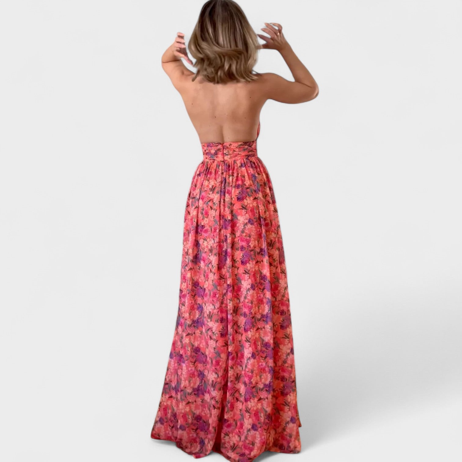 Floraria - Duga haljina s otvorenim leđima Maja Zagreb