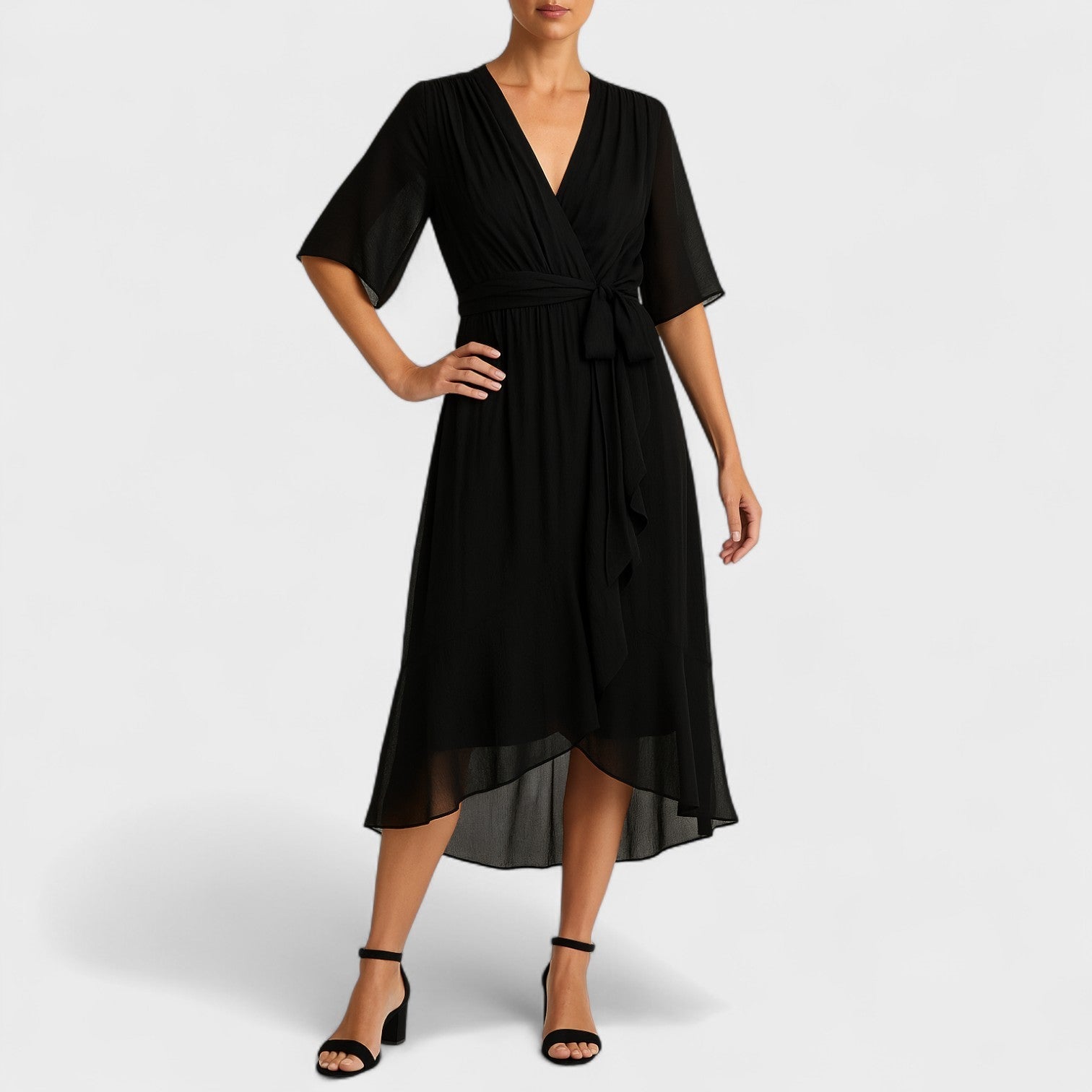 Talia - Elegantna haljina s podesivim strukom