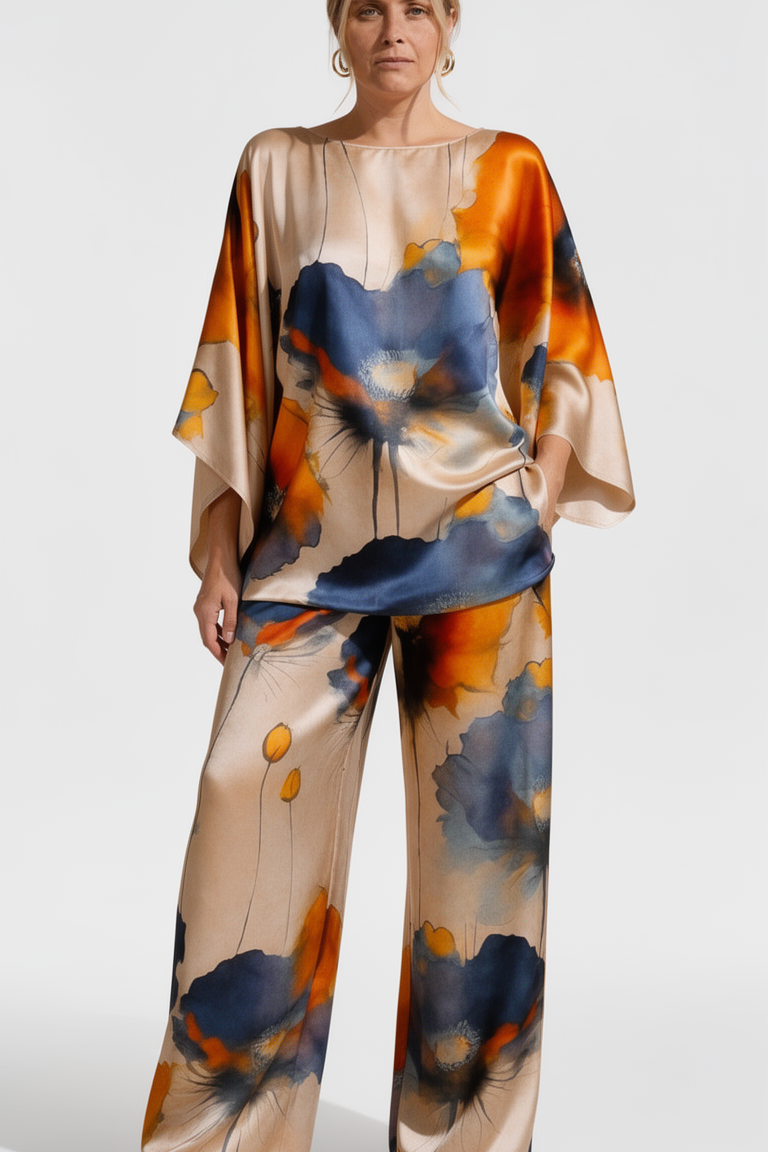 Elizabeta - Satenski dvodijelni set za žene Maja Zagreb