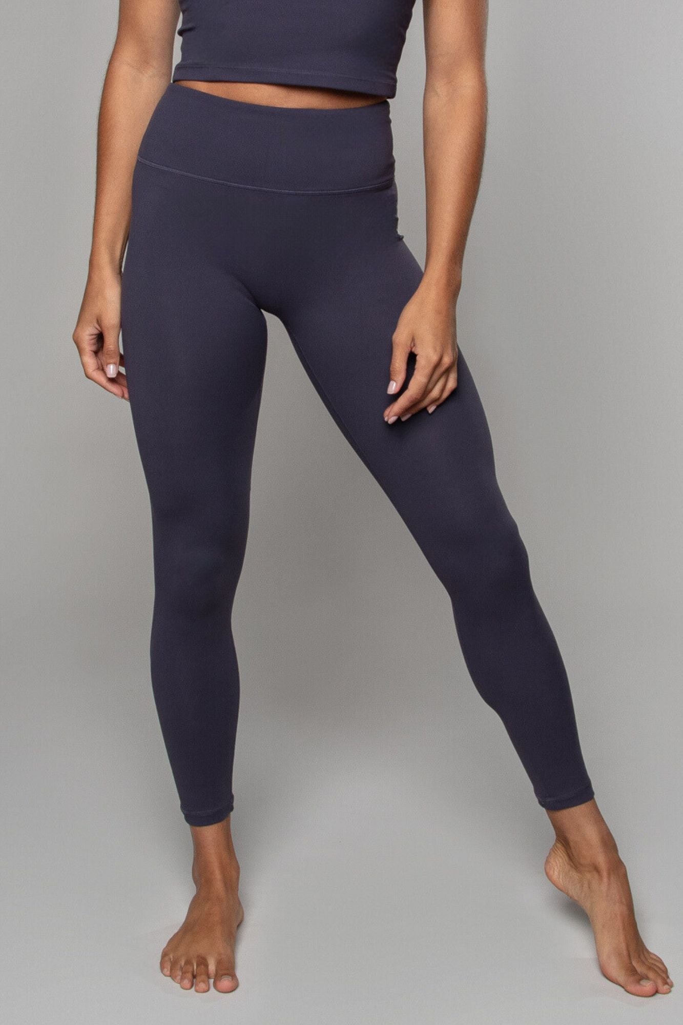 Airsoft Visoki Struk Bešavne 7/8 Leggings Grafit Maja Zagreb