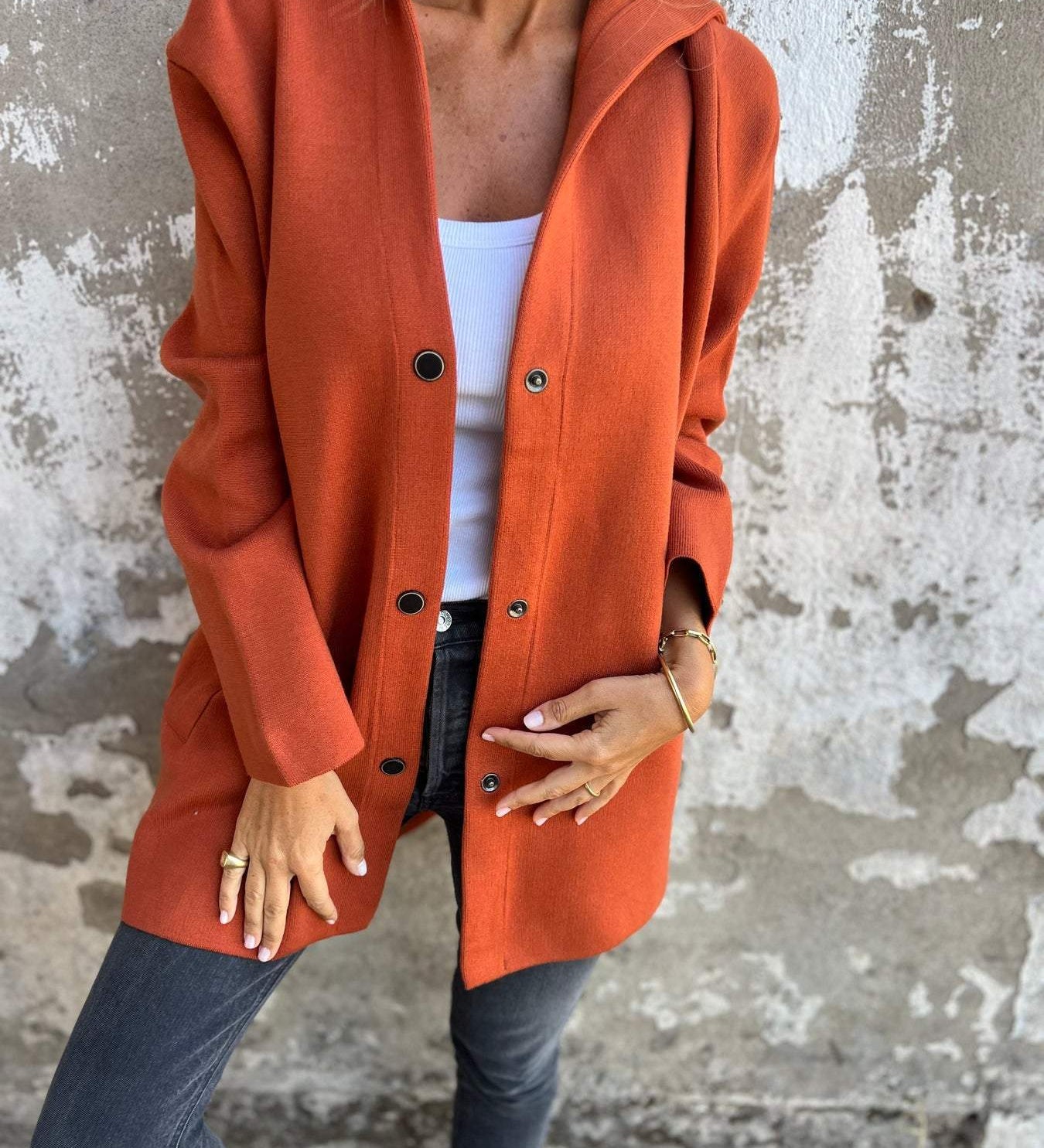 Lucija - Casual Cardigan s Kapuljačom