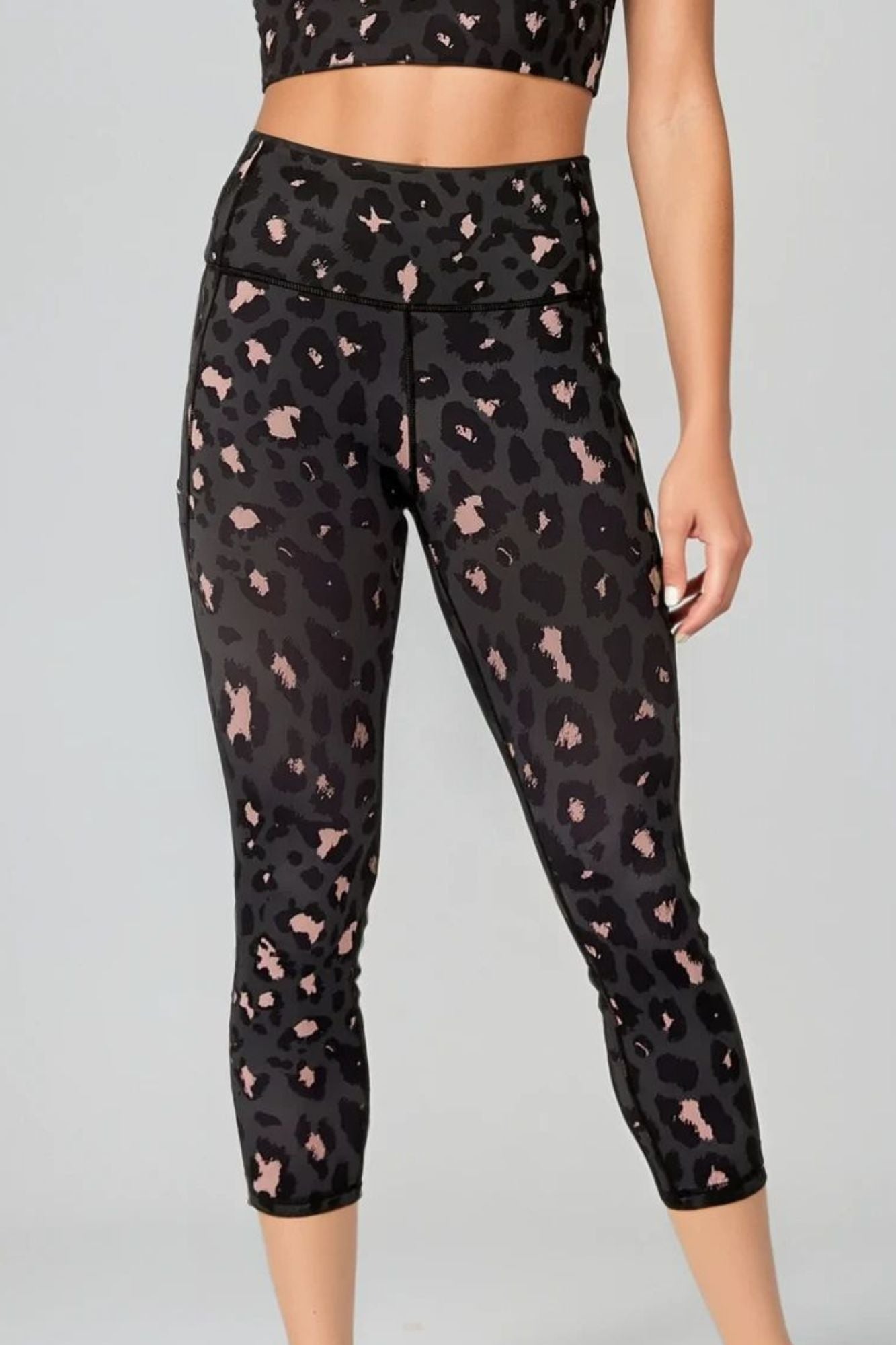 Blush Leopard Tajice Visokog Struka 7/8 Maja Zagreb