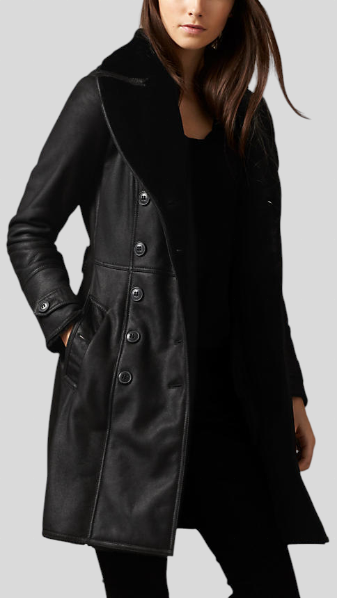 Klara - Elegantni Kožni Kaput Maja Zagreb