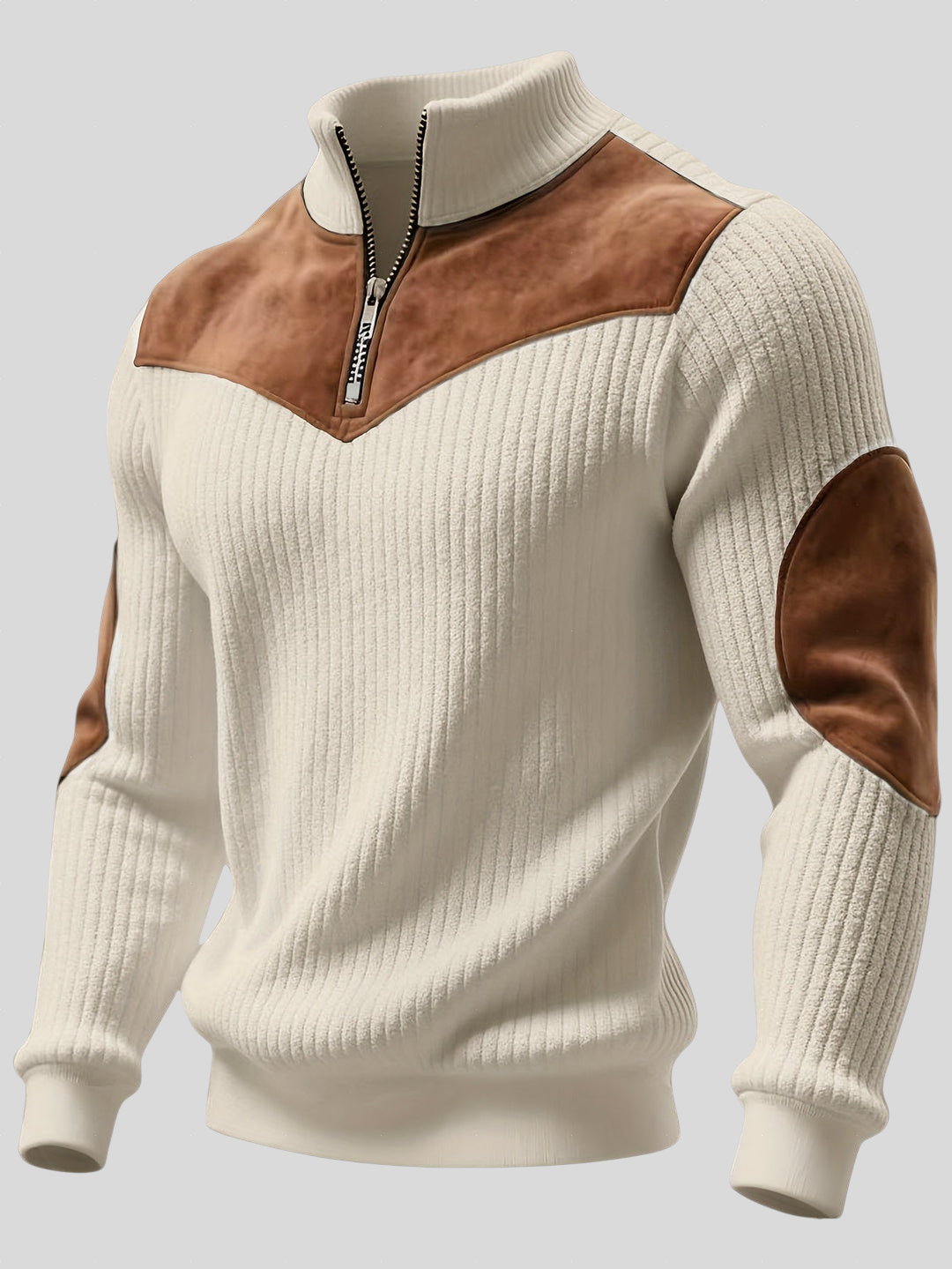 Kortez – Ležerni Pleteni Pulover s Poluzipom Maja Zagreb