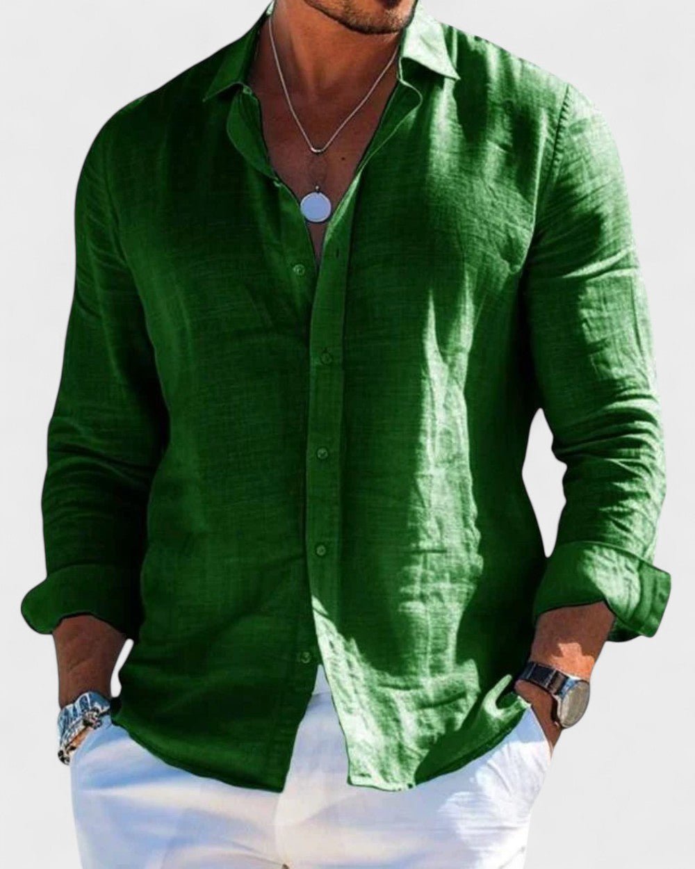 Dennis - Casual košulja od lanene tkanine za muškarce Maja Zagreb