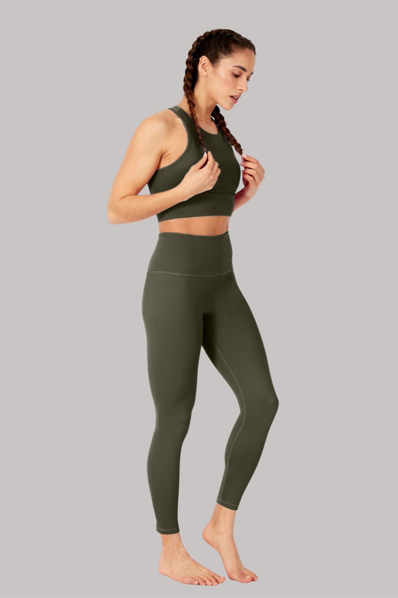 Elevate All Day Ultra Visoki Struk 7/8 Leggings Maslinasti Maja Zagreb
