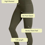 Elevate All Day Ultra Visoki Struk 7/8 Leggings Maslinasti Maja Zagreb