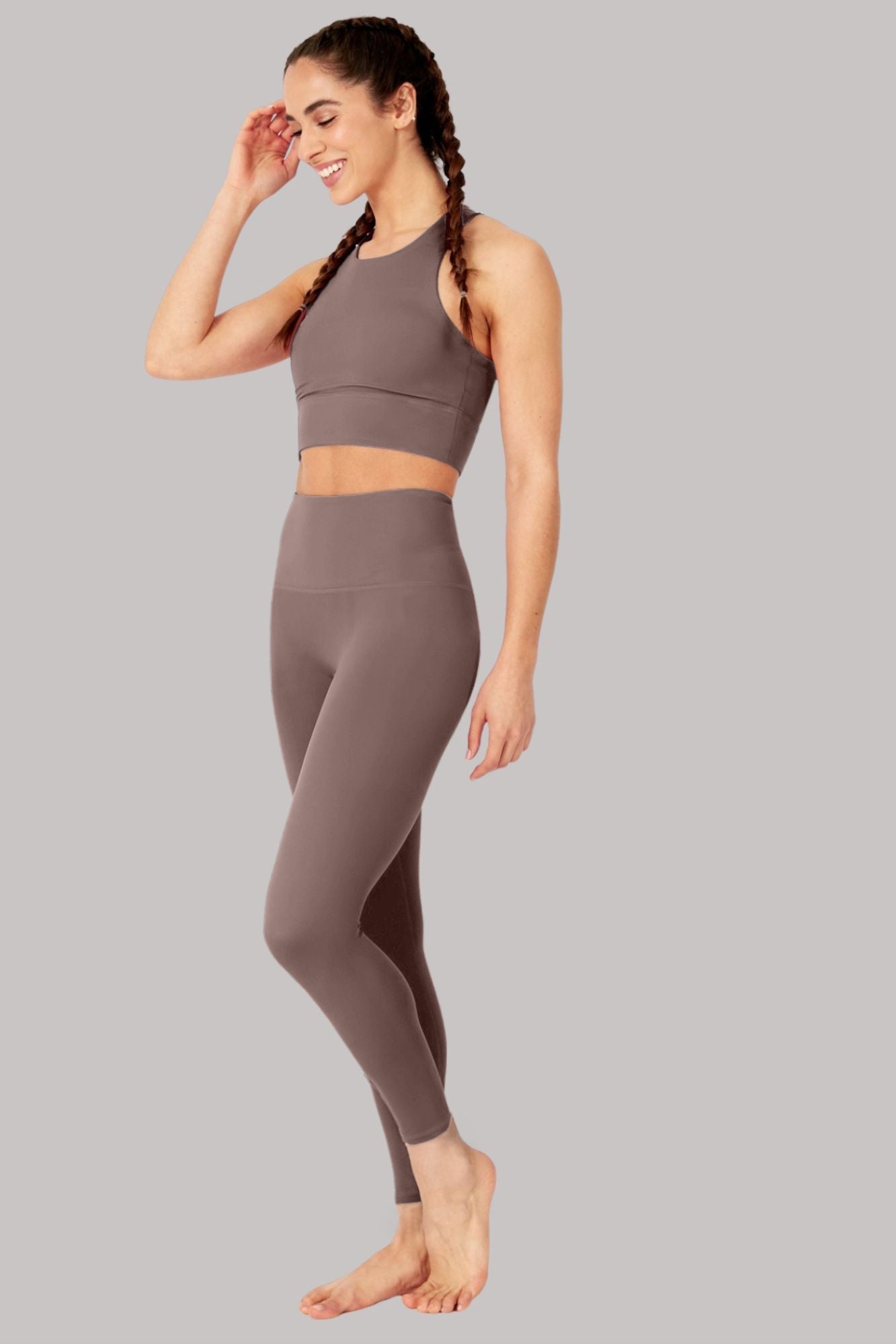 Elevate All Day Ultra Visoki Struk 7/8 Legging Taupe Maja Zagreb
