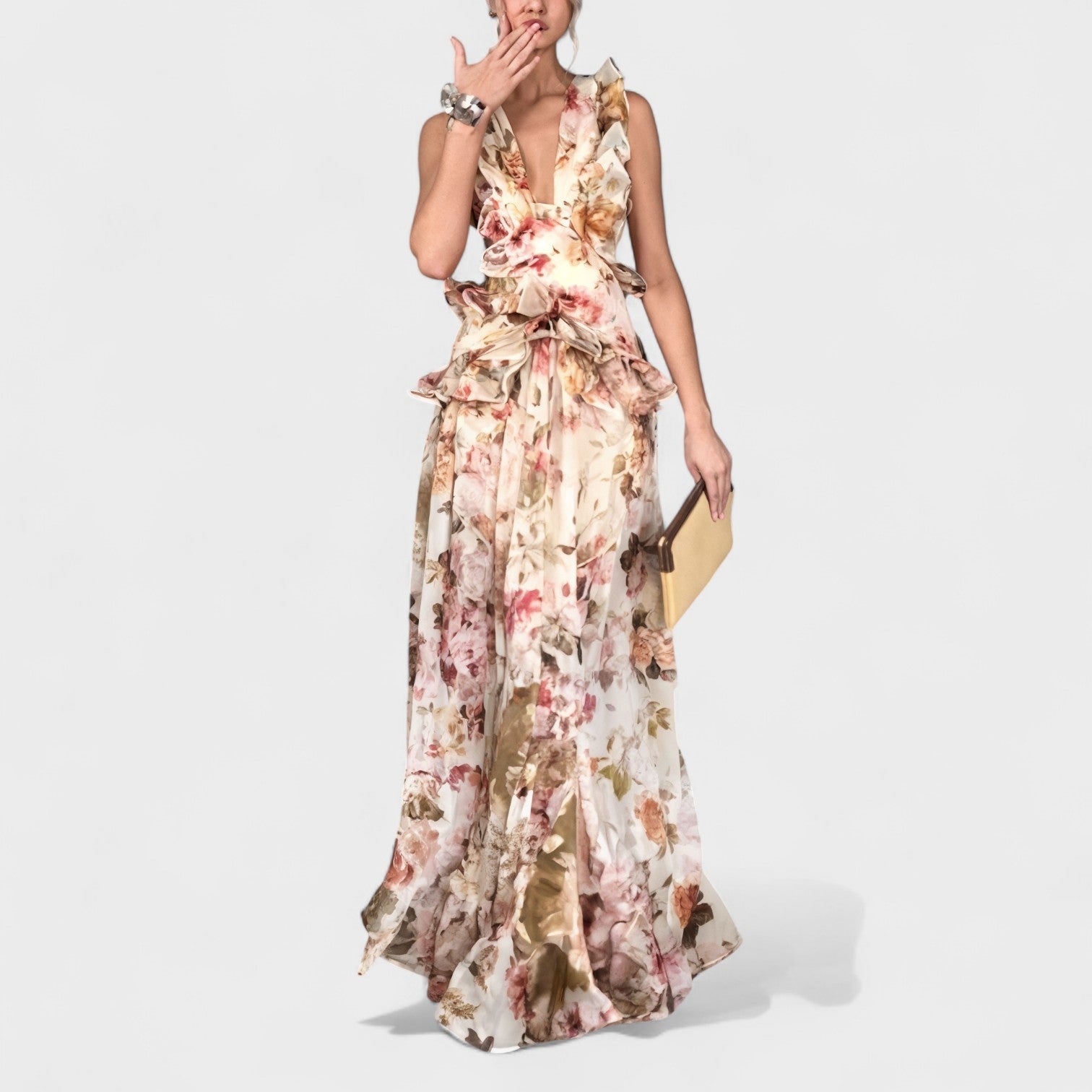 Isabela - Duga cvjetna haljina Maja Zagreb