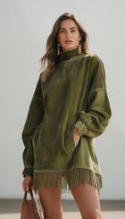 Muriel - Minihaljina S Dugim Rukavima I Resama