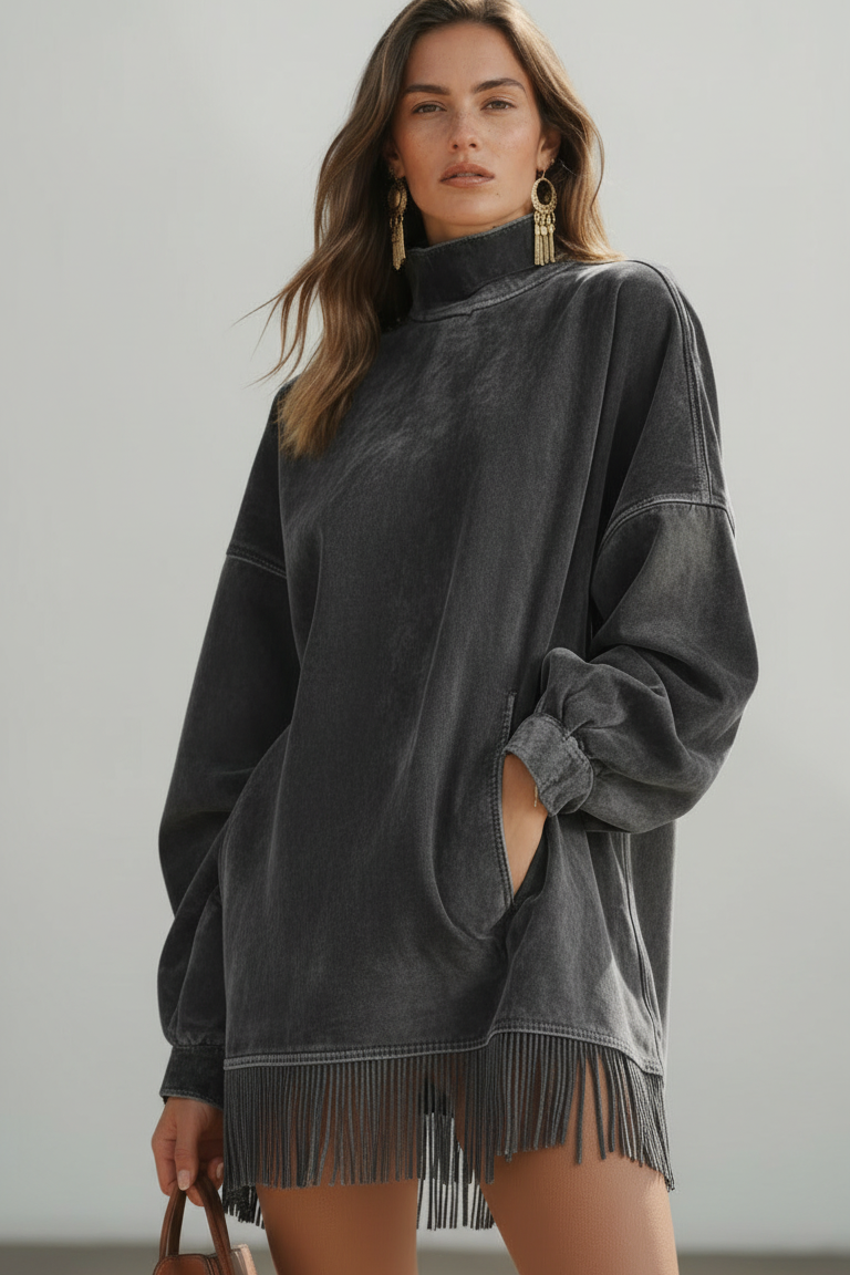 Muriel - Minihaljina S Dugim Rukavima I Resama