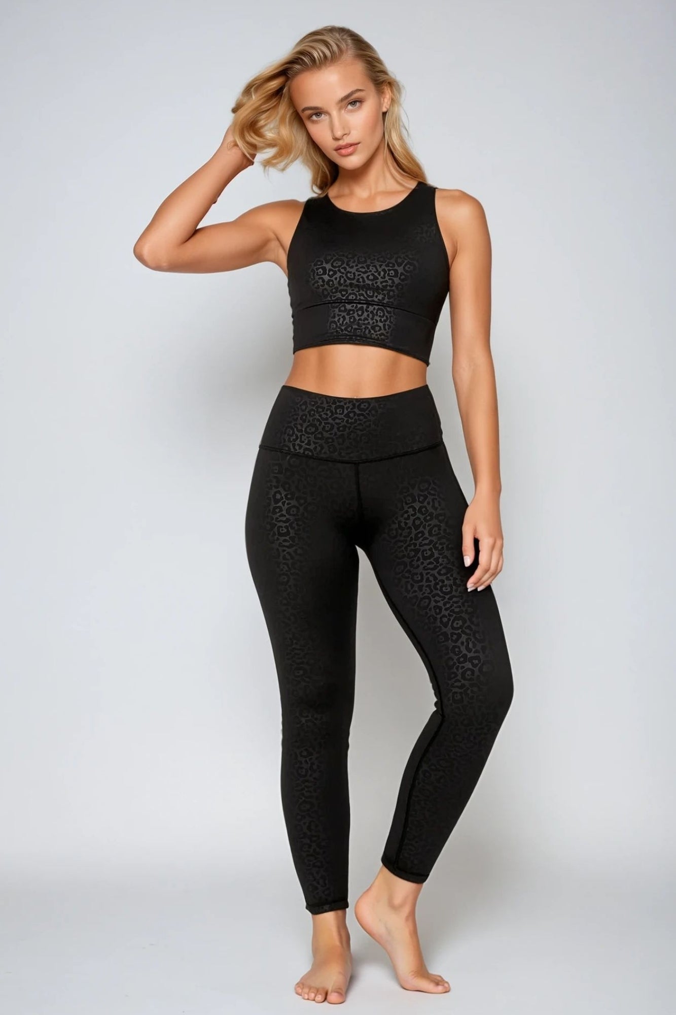 Visoke tajice Jet Leopard pune dužine Maja Zagreb