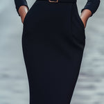 Iva - Klasična Haljina s Remenom Maja Zagreb