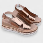 Silvana - Metalik sandale na platformu Maja Zagreb