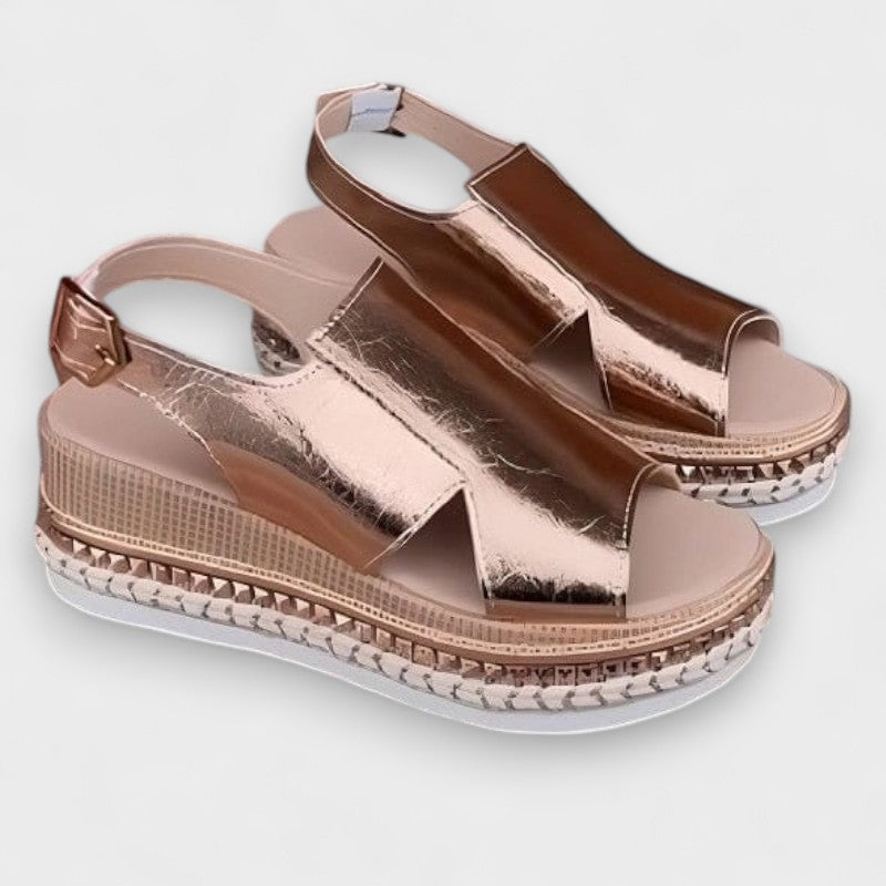 Silvana - Metalik sandale na platformu Maja Zagreb