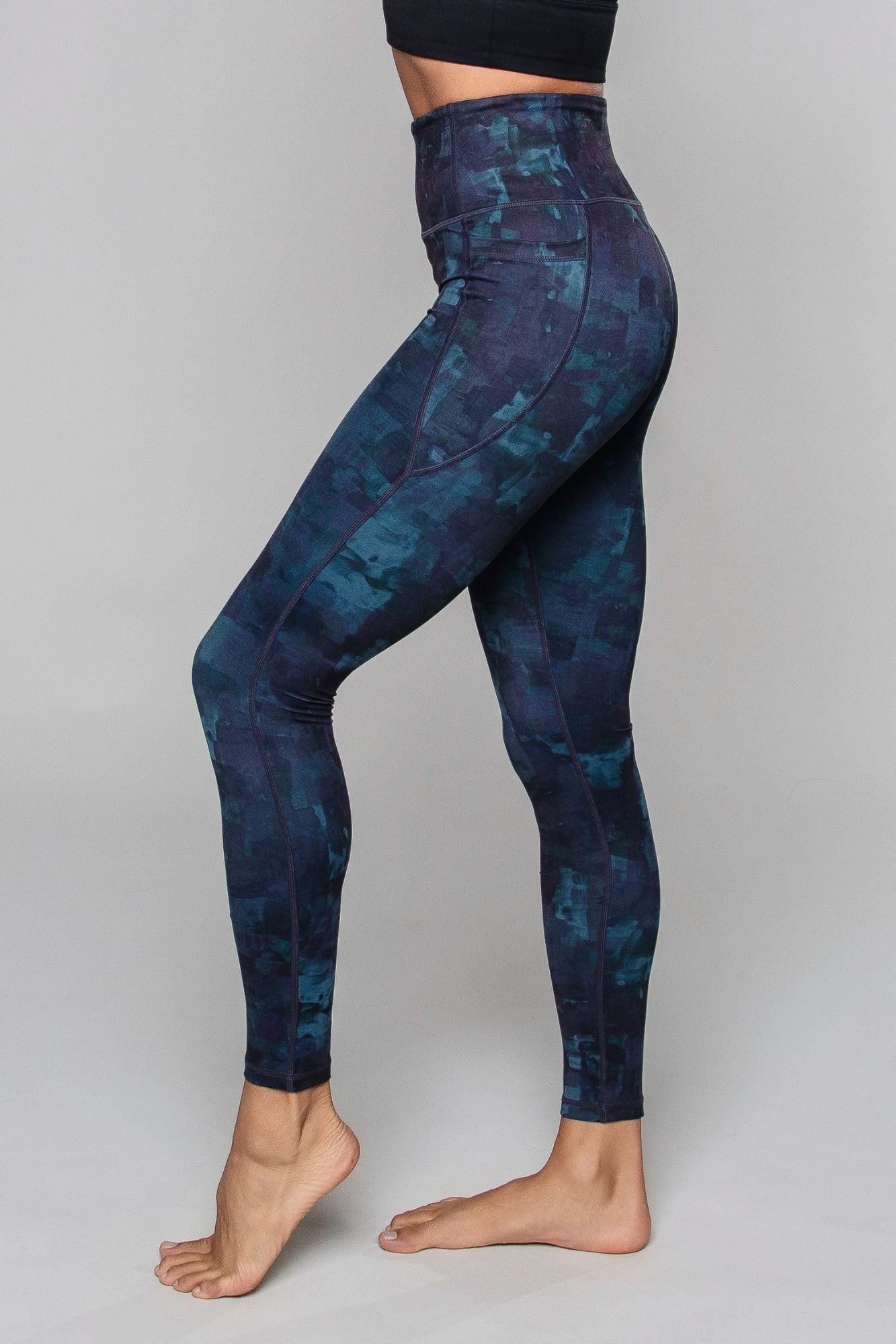 Riječ Visoki Struk Punoj Dužini Tajice s Džepovima Maja Zagreb