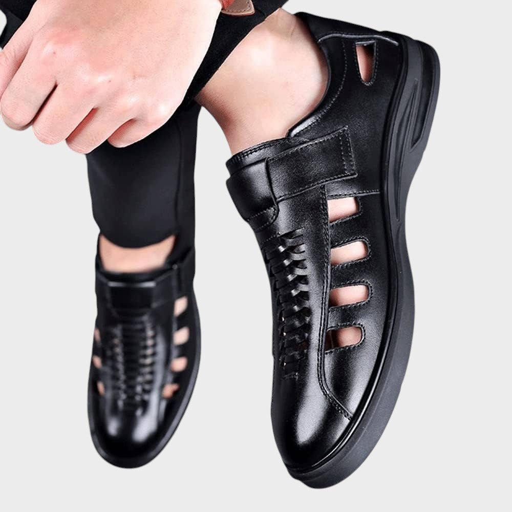 Steffen - Brune športne sandale od prave kože Maja Zagreb