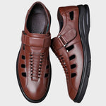 Steffen - Brune športne sandale od prave kože Maja Zagreb