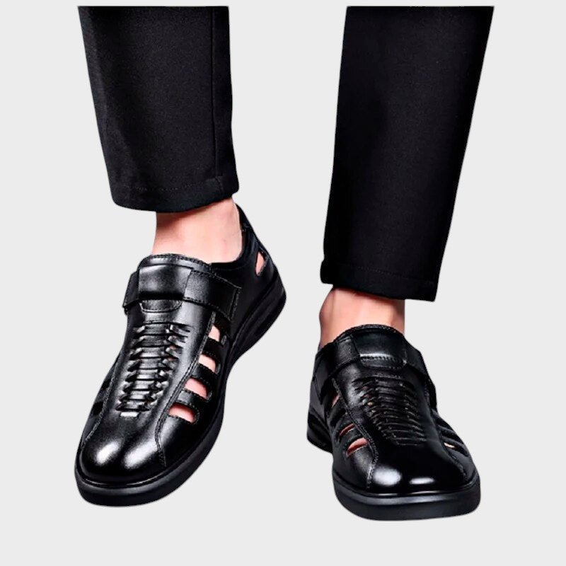 Steffen - Brune športne sandale od prave kože Maja Zagreb