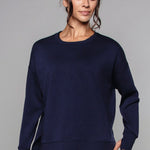 Supersoft Longline Dukserica Tamnoplava Maja Zagreb