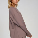 Supersoft Longline Sweatshirt Taupe Maja Zagreb