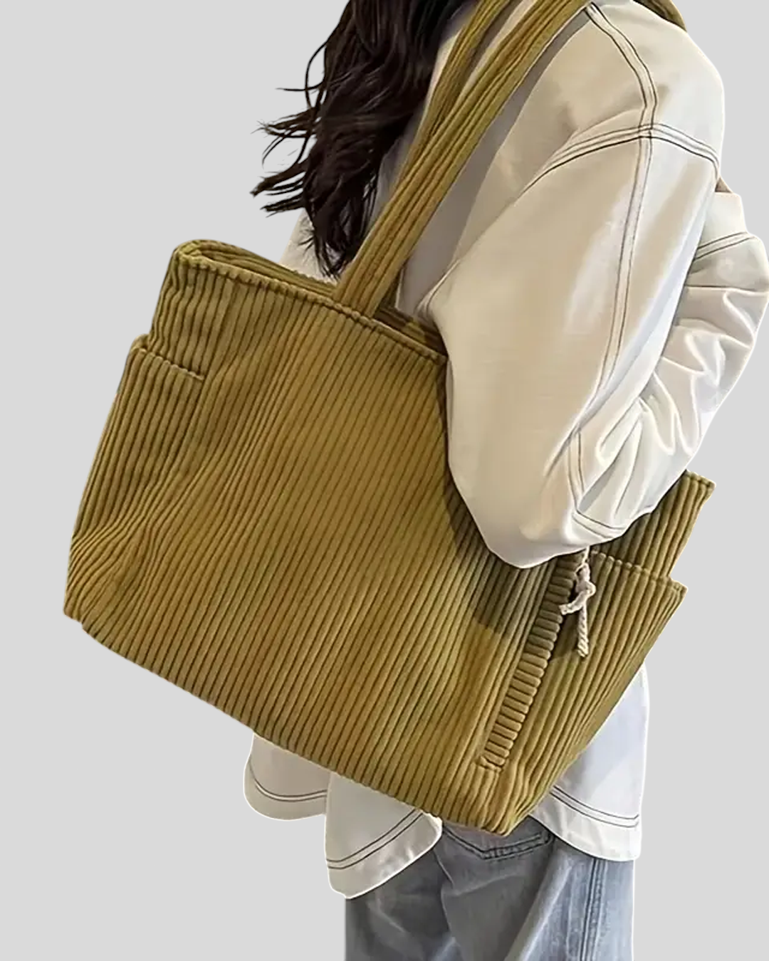 Tilda - Rebrasta torbica s detaljem od konopa Maja Zagreb