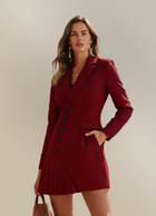 Monica - Haljina u blazer stilu s naboranom suknjom