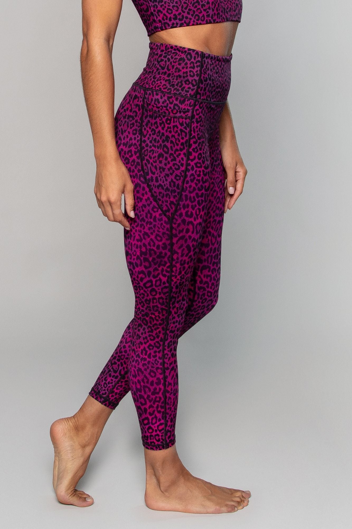 Divlje Neon Tajice Visokog Struka 7/8 s Džepovima Maja Zagreb