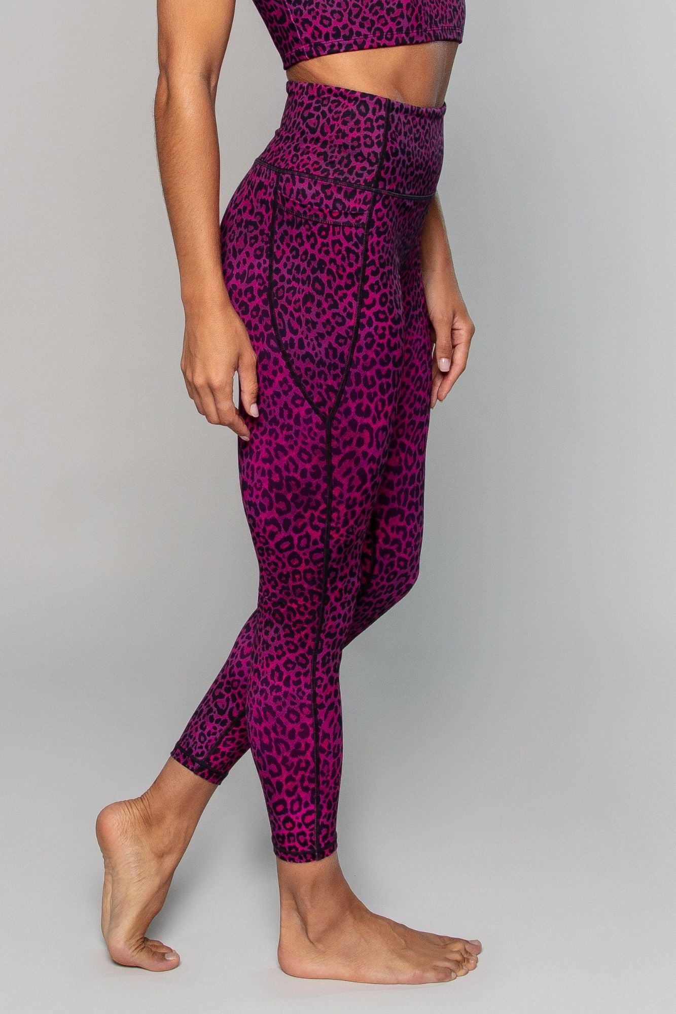 Divlje Neon Tajice Visokog Struka 7/8 s Džepovima Maja Zagreb