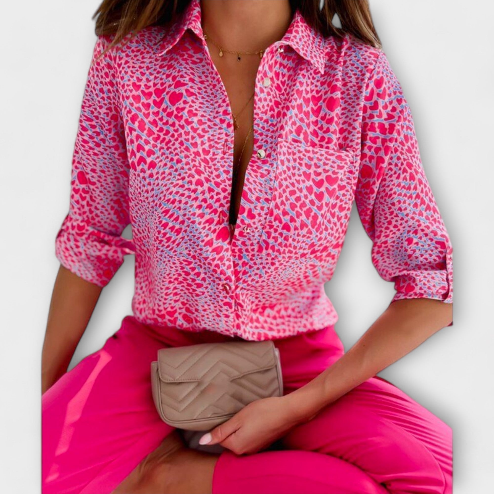 Ljubomira – Sofisticirana Geometrijska Bluza Maja Zagreb